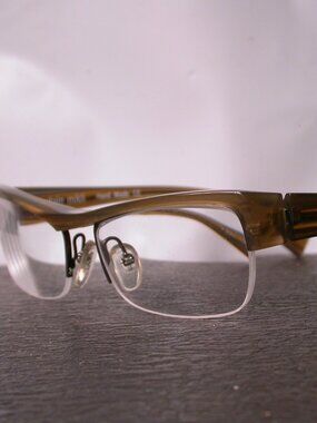 Alain Mikli Green Clear Stylish Eyeglasses Frames Hand Made